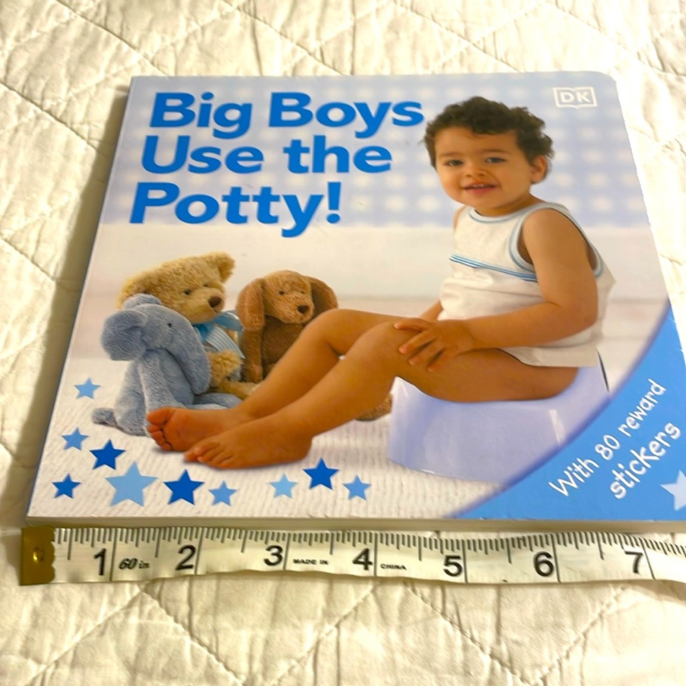Boys Potty Training Book with 80 stickers